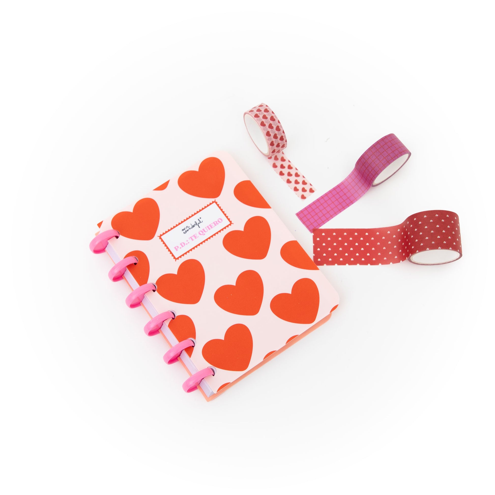 Libreta A6 para dejar mensajes de amor + 3 washi tapes | Mr.Wonderful