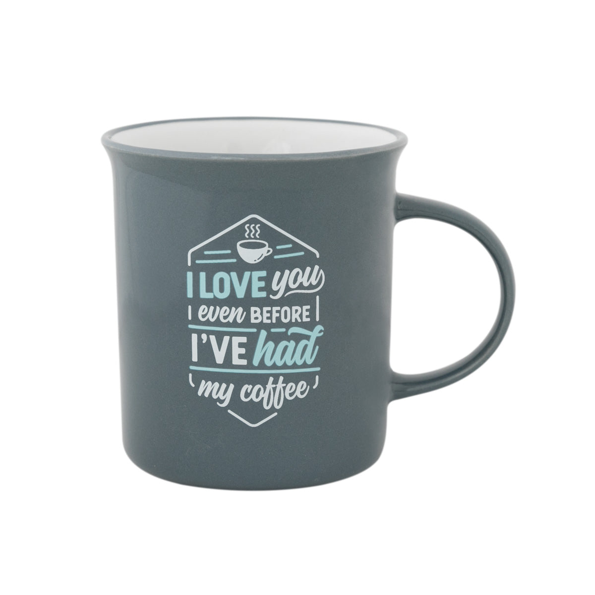 Taza con mensaje de amor en inglés Mr. Wonderful - I love you even before I've had my coffee