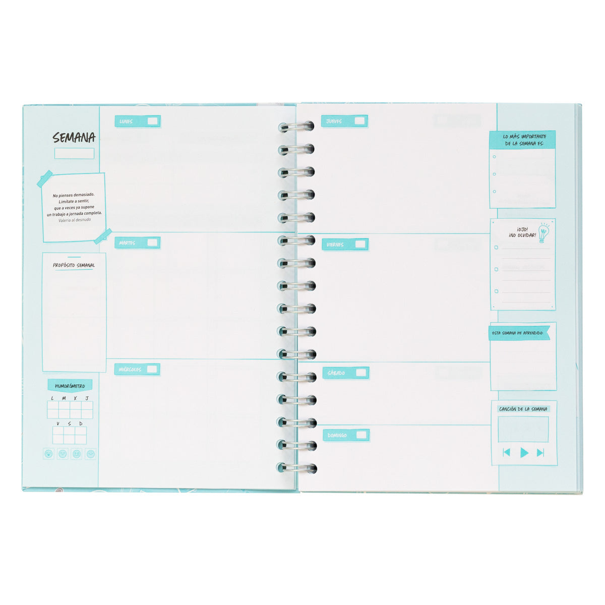 Planificador semanal Beta Coqueta + Mr. Wonderful