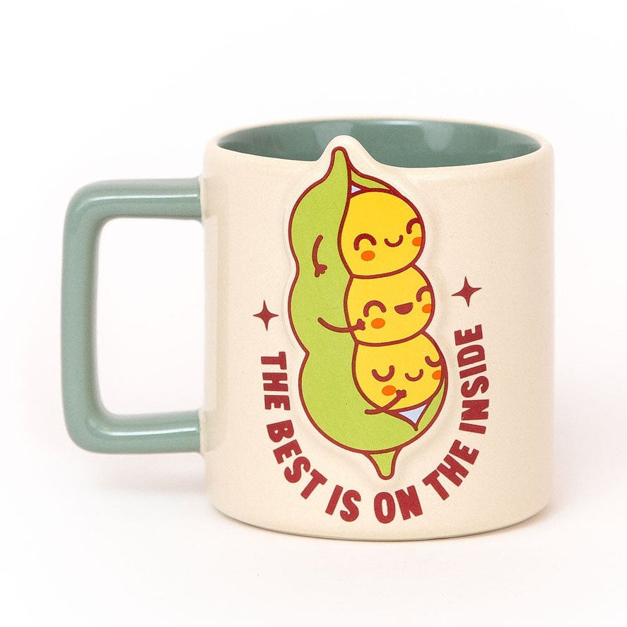 Taza Mr. Wonderful en inglés con mensaje motivacional The best is on the inside