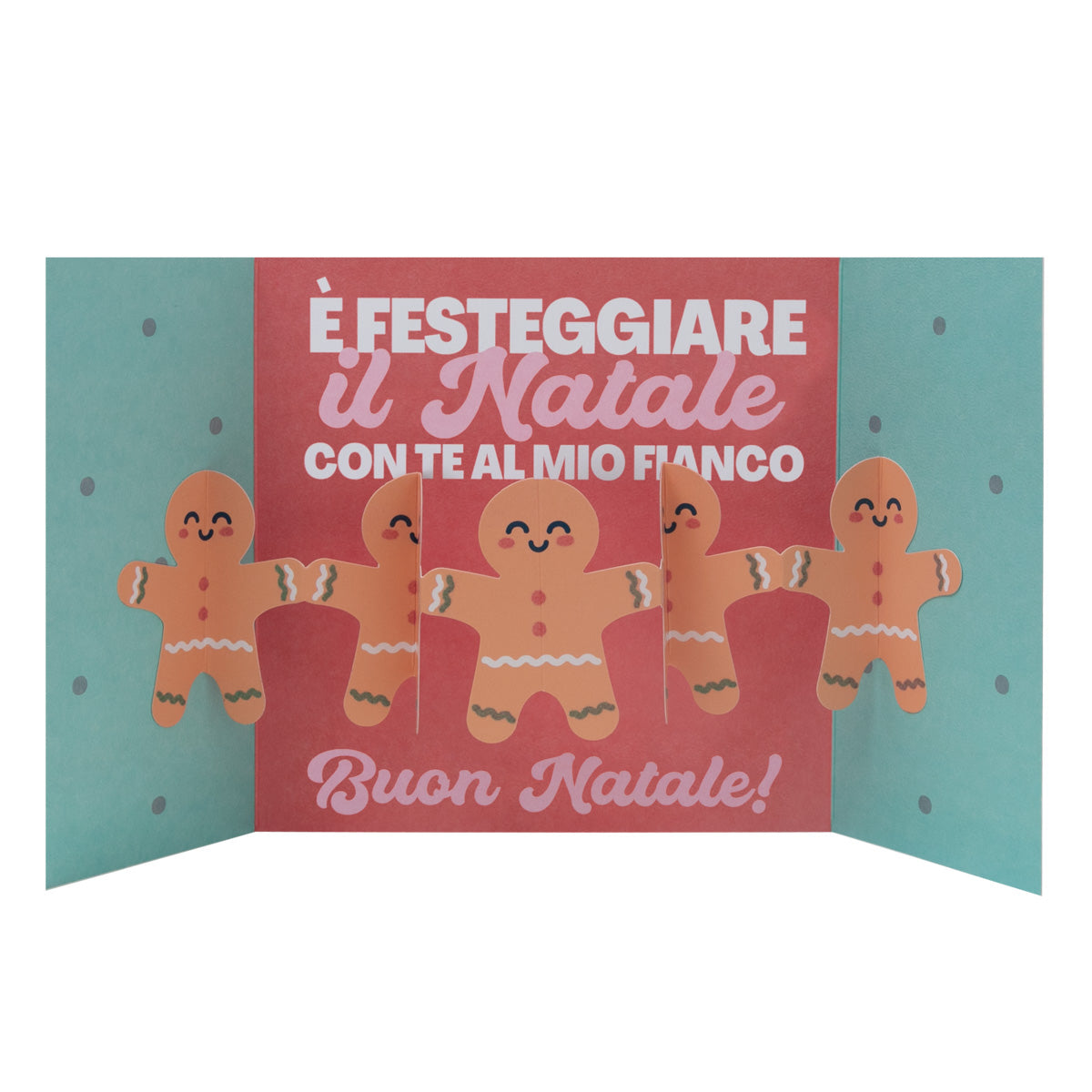 Biglietto di Natale con supporto - La plus grande chose de l'année est célébrée à Noël avec vous 