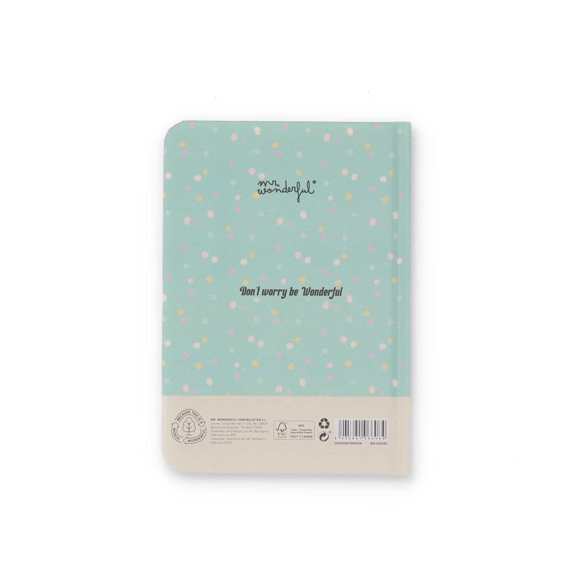 A6 notebook - Polka dot print
