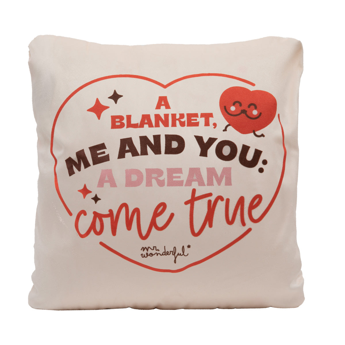Blanket + cushion cover - This blanket, me and you: a dream come true