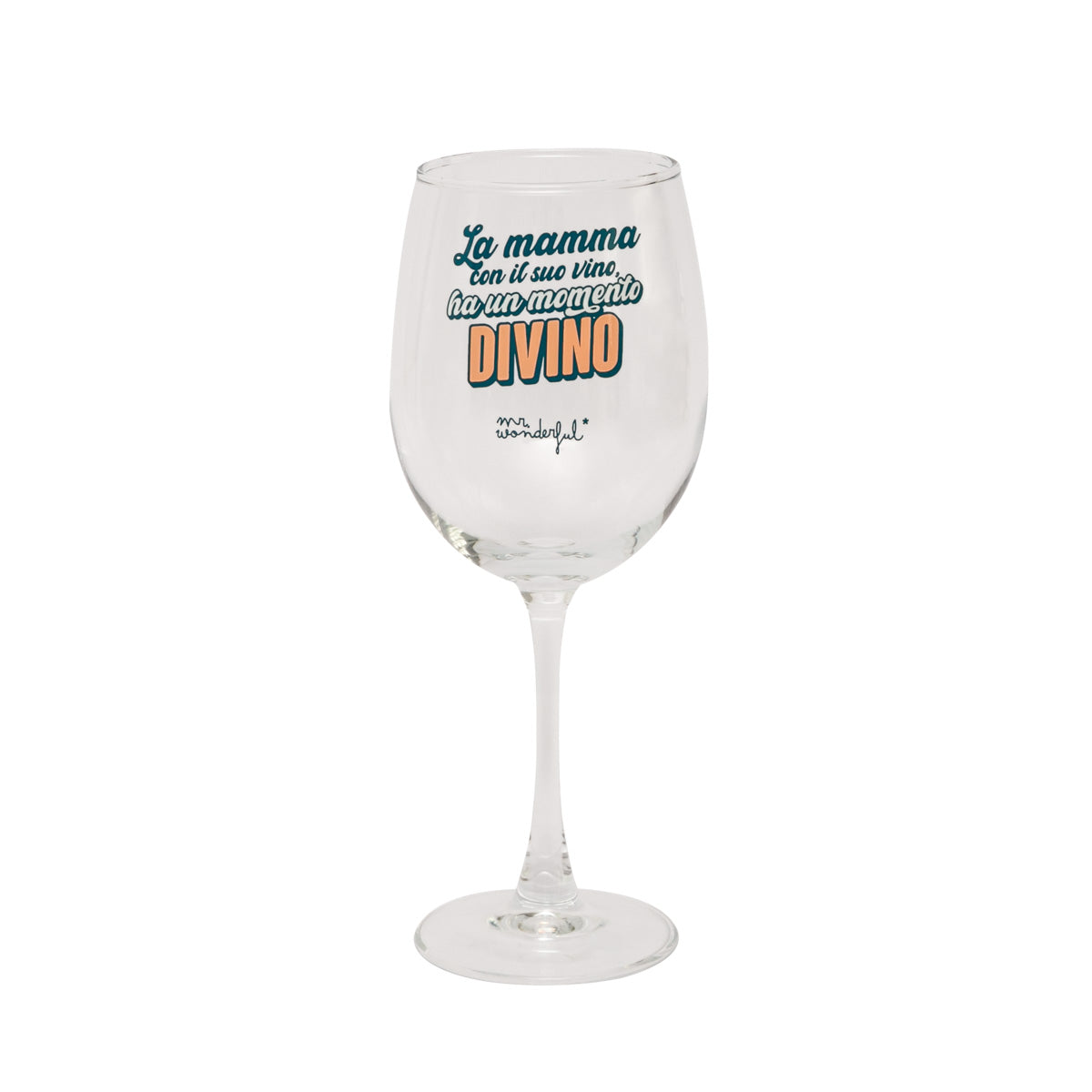 Set di calice da vino + tazza per quelle mamme che vanno sempre al massimo... di allegria.