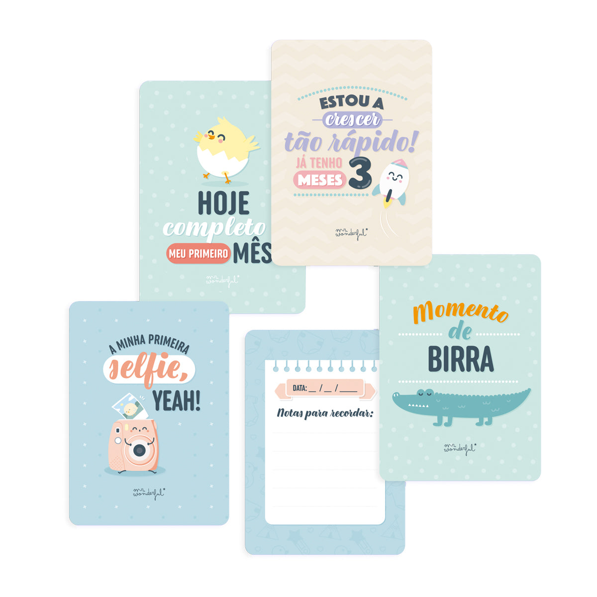 Cartões para bebés - As fotos e recordações mais bonitas do meu primeiro anito