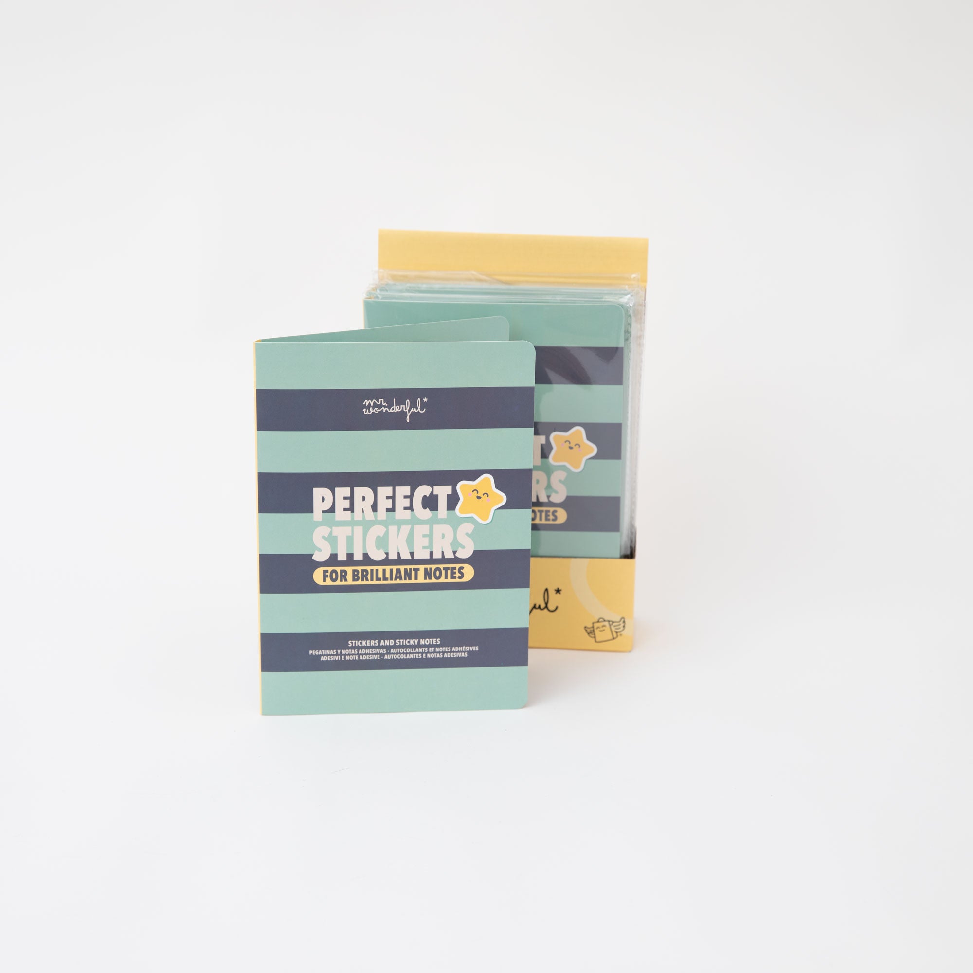 Carnet avec des autocollants super cool et des notes autocollantes – Des autocollants parfaits pour des notes brillantes