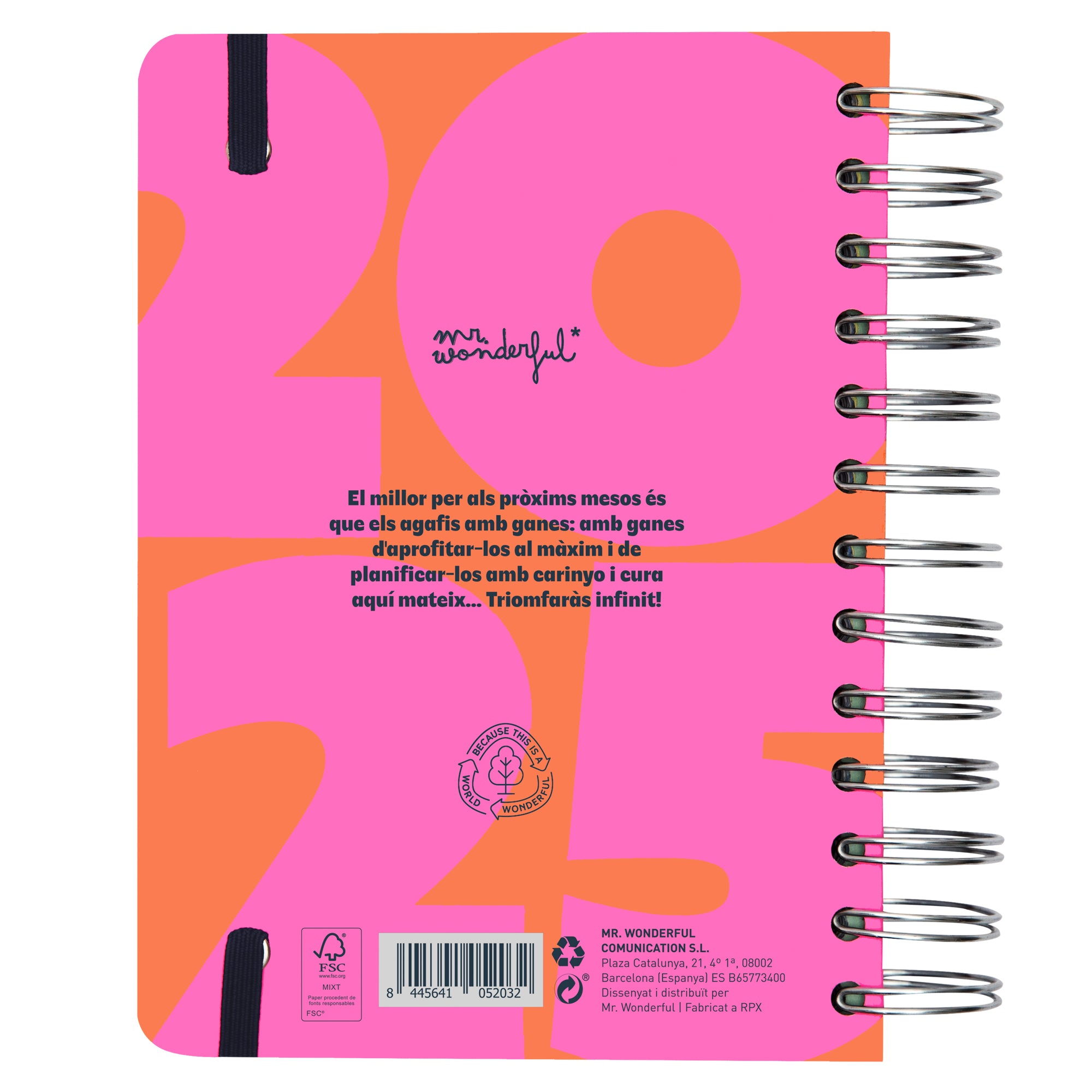 Agenda Wonder petita 2025 Diària - Que comenci el show!.