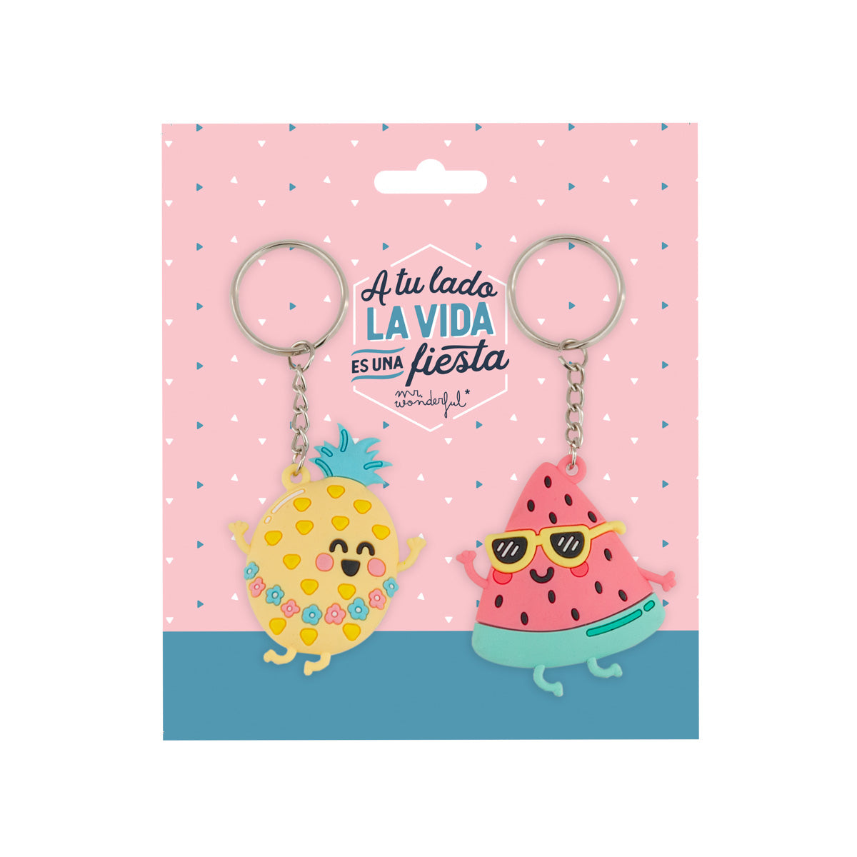 Set de 2 llaveros - A tu lado la vida es una