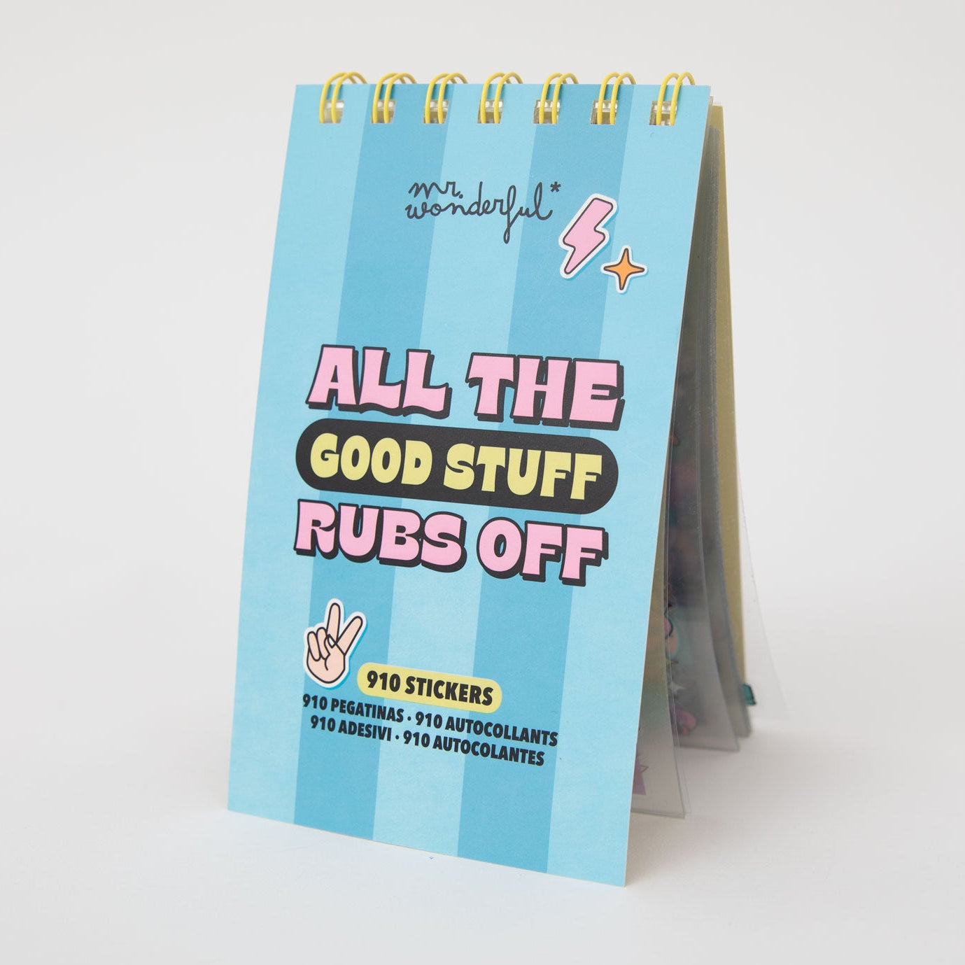 Bloc de pegatinas transparentes - All the good stuff rubs off