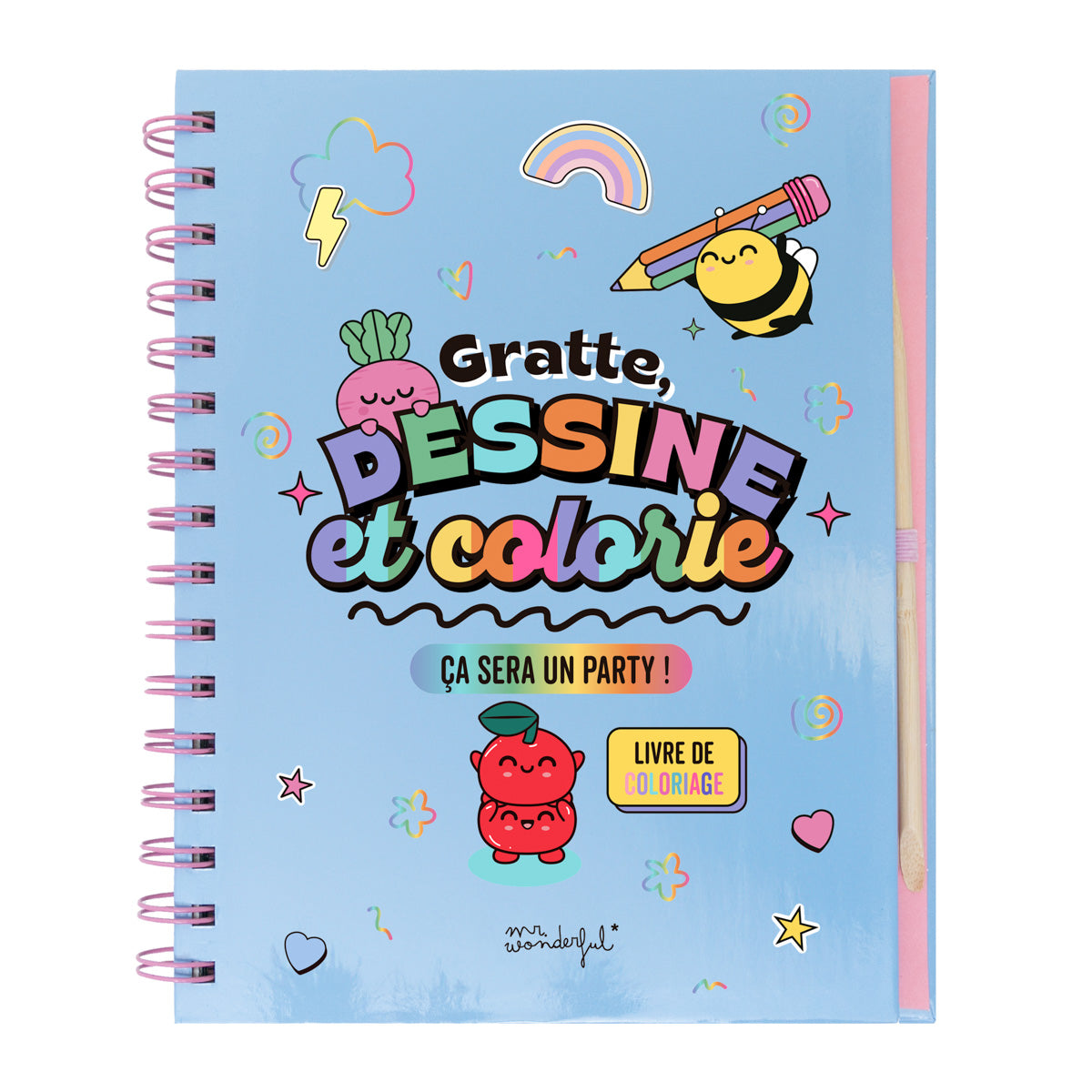 Livre de coloriage magique - Grattez, concevez et coloriez, ce sera hyper amusant ! 