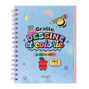 Livre de coloriage magique - Grattez, concevez et coloriez, ce sera hyper amusant ! 