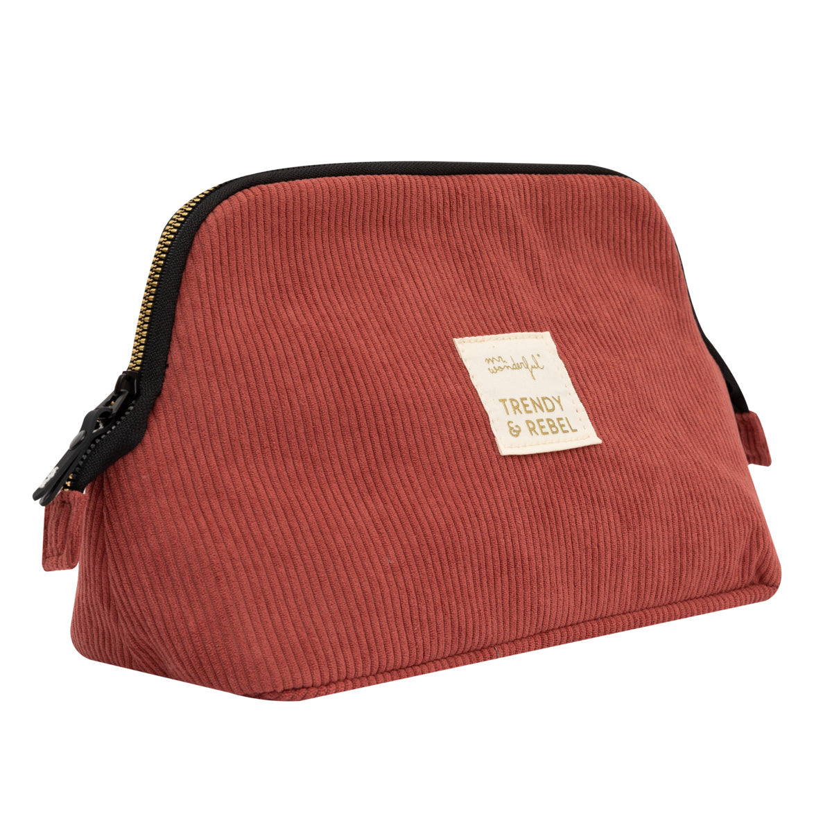 Toiletries bag corduroy pink - Trendy & rebel.
