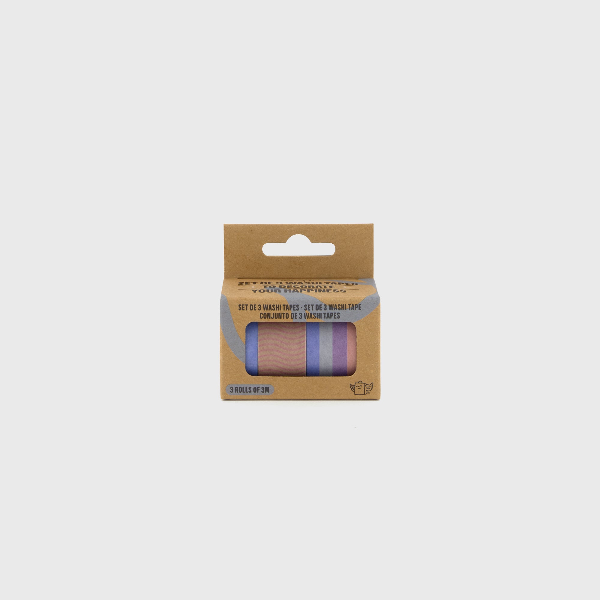 Set of 3 washi tapes to decorate your happiness - Blue