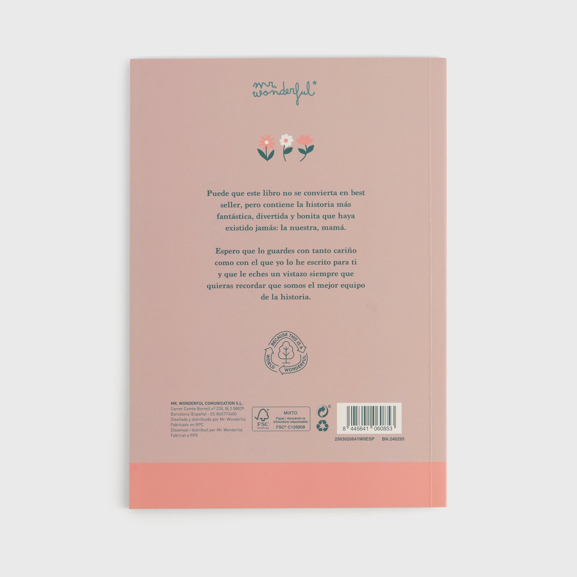 Libro para rellenar - Eres una madre de altura y yo tu versión miniatura