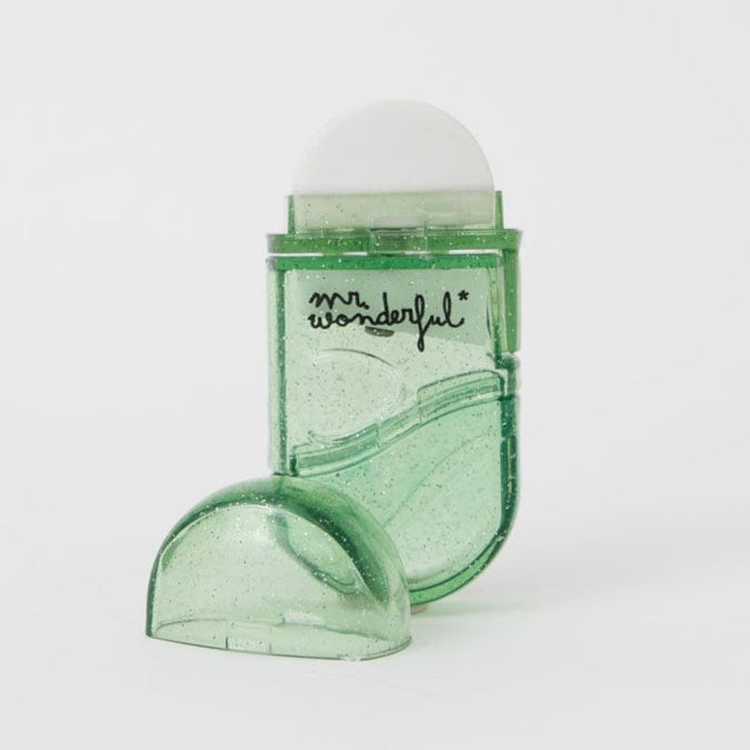Goma con sacapuntas Mr. Wonderful - Verde