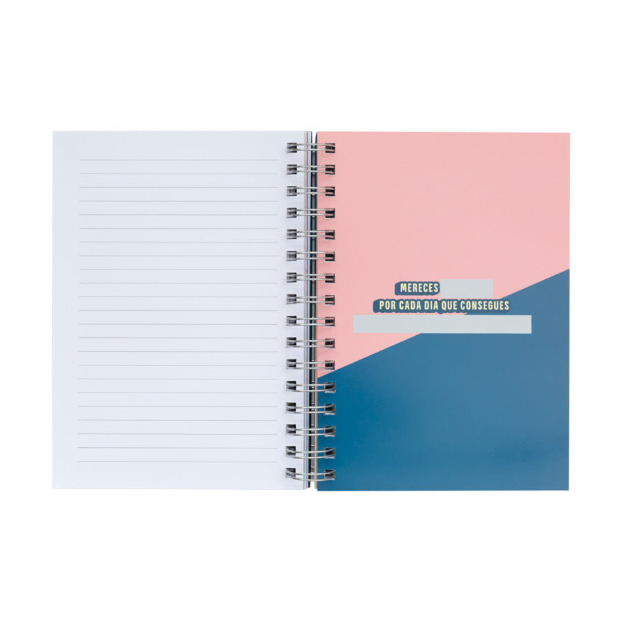 Caderno com frases motivadoras Self Power...