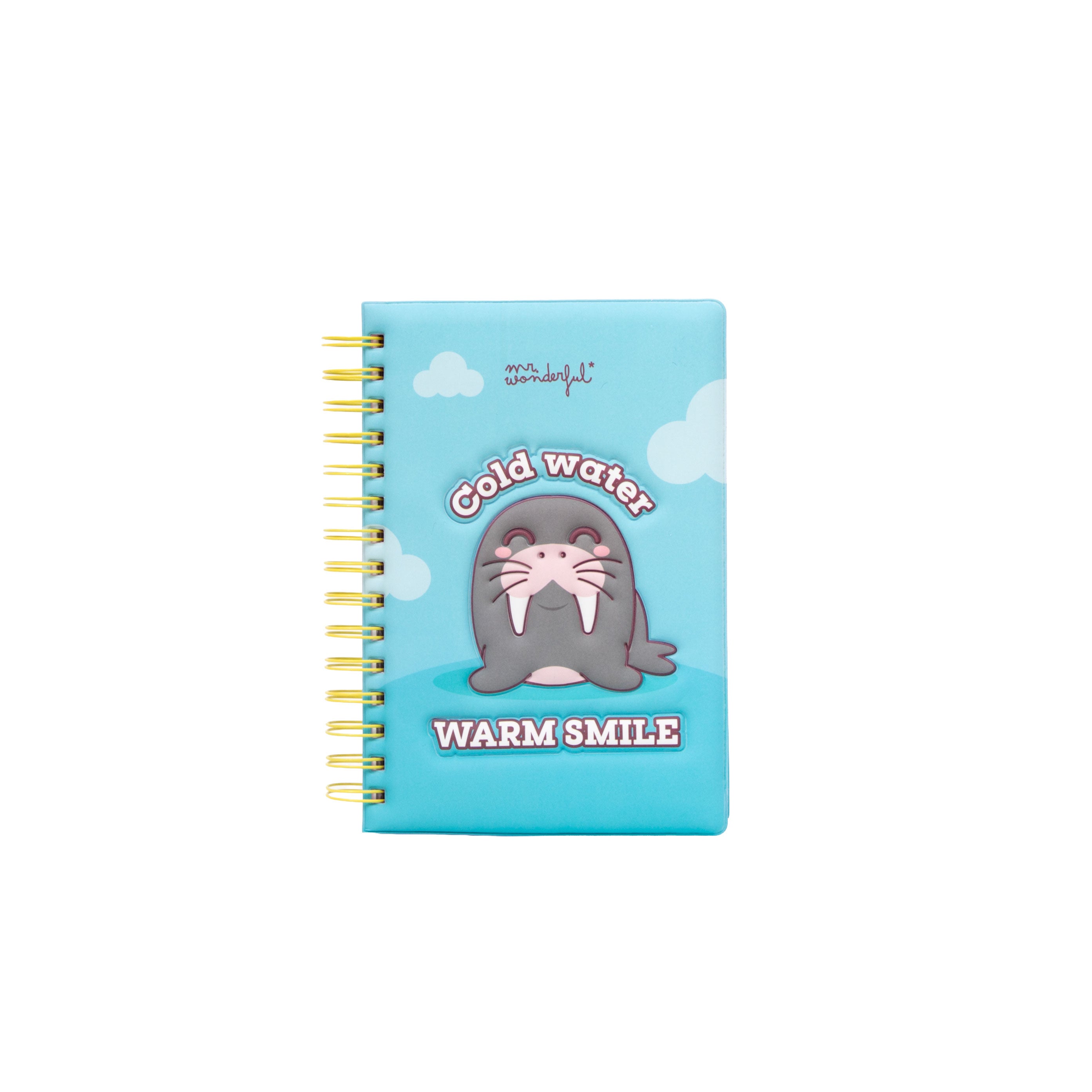 A5 notebook with a 3D-effect cover Walrus | Mr.Wonderful