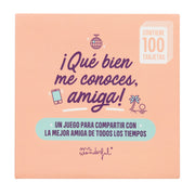 Juego de cartas para amigas Mr. Wonderful - ¡Qué bien me conoces, amiga!