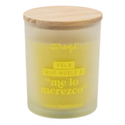 Vela aromática con mensaje Mr. Wonderful que huele a “me lo merezco”