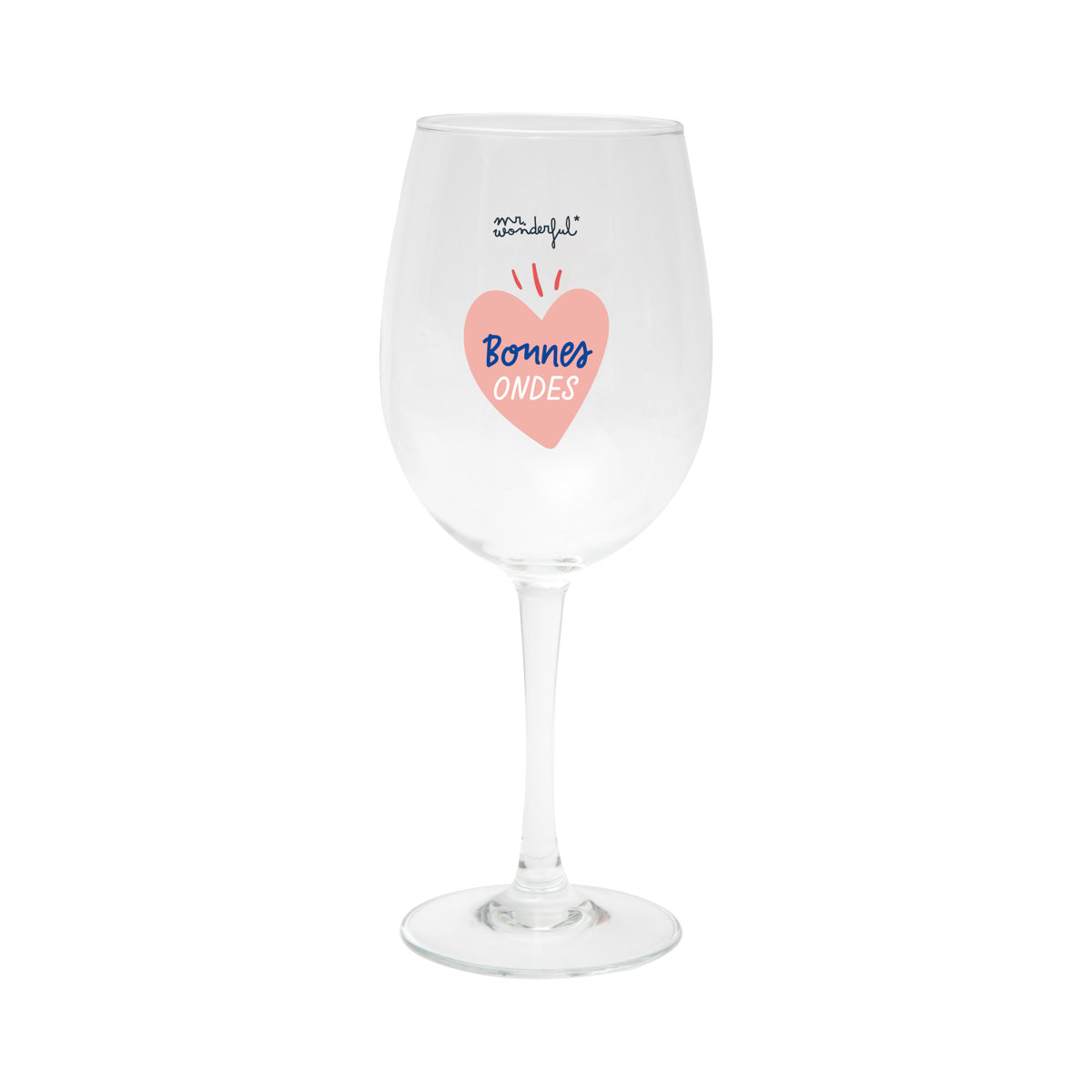 Coffret de 2 verres à vin - Bonnes ondes et vin qui abonde! 