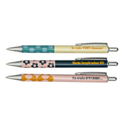 Trousse avec 3 stylos - Savoure chaque instant