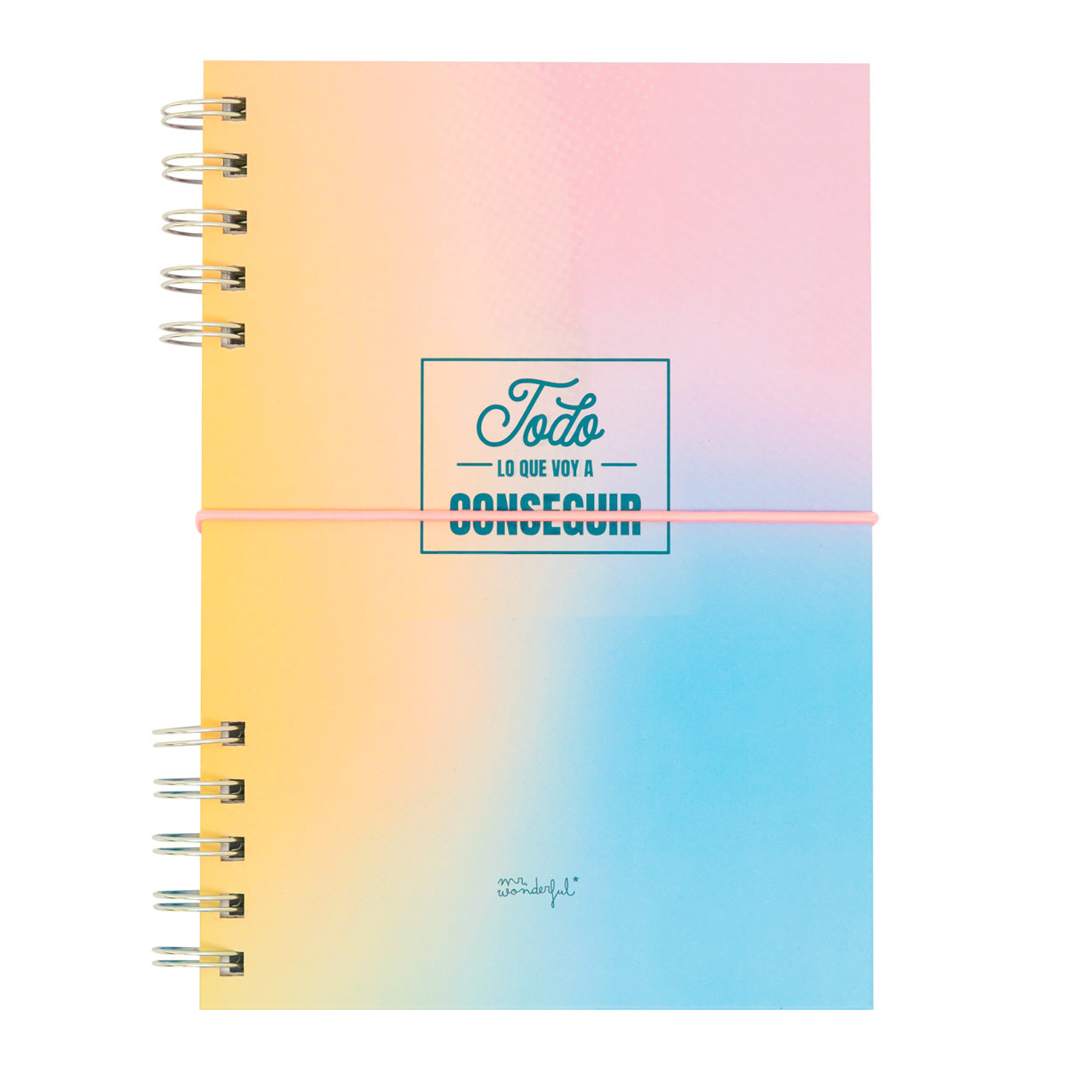 Libreta A5 rosa - Todo lo que voy a conseguir