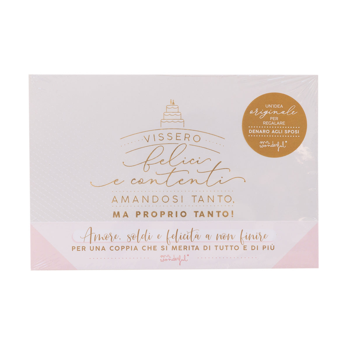 Busta regalo matrimonio - Furono felici e si