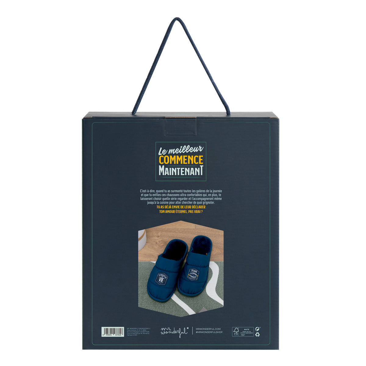 Chaussons T 40-43 - Profitez de la vie en mode « économie d'énergie » 