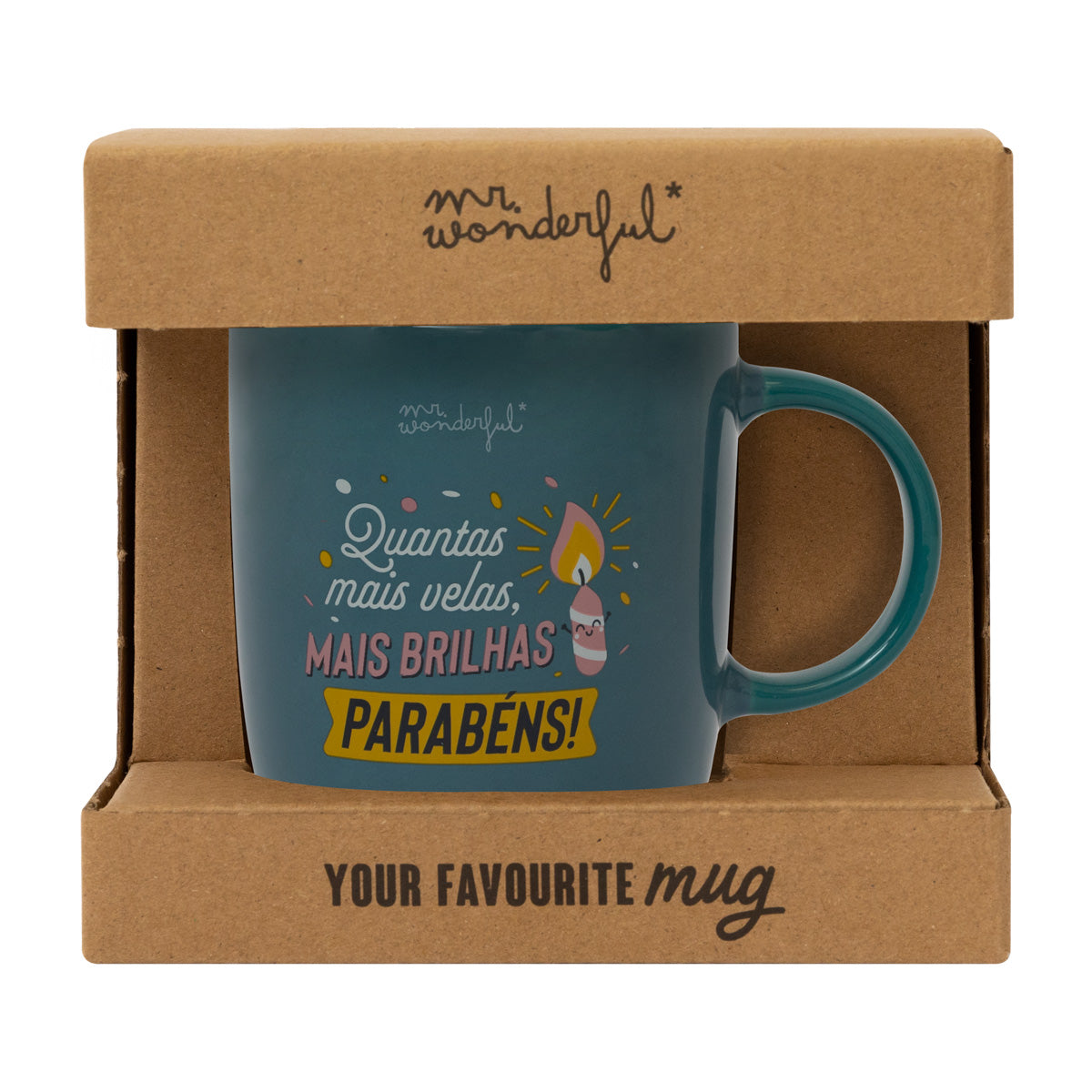 Caneca - Quantas mais velas, mais brilhas. Parabéns!.