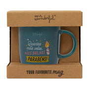 Caneca - Quantas mais velas, mais brilhas. Parabéns!.