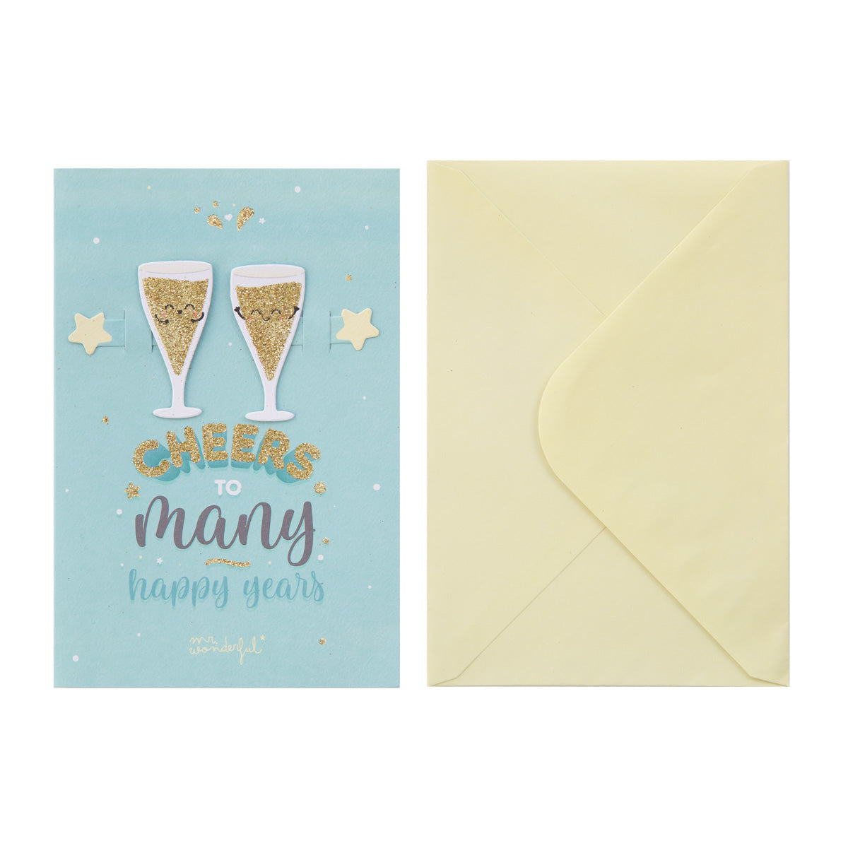 Greetings card – Cheers to plenty of happy years