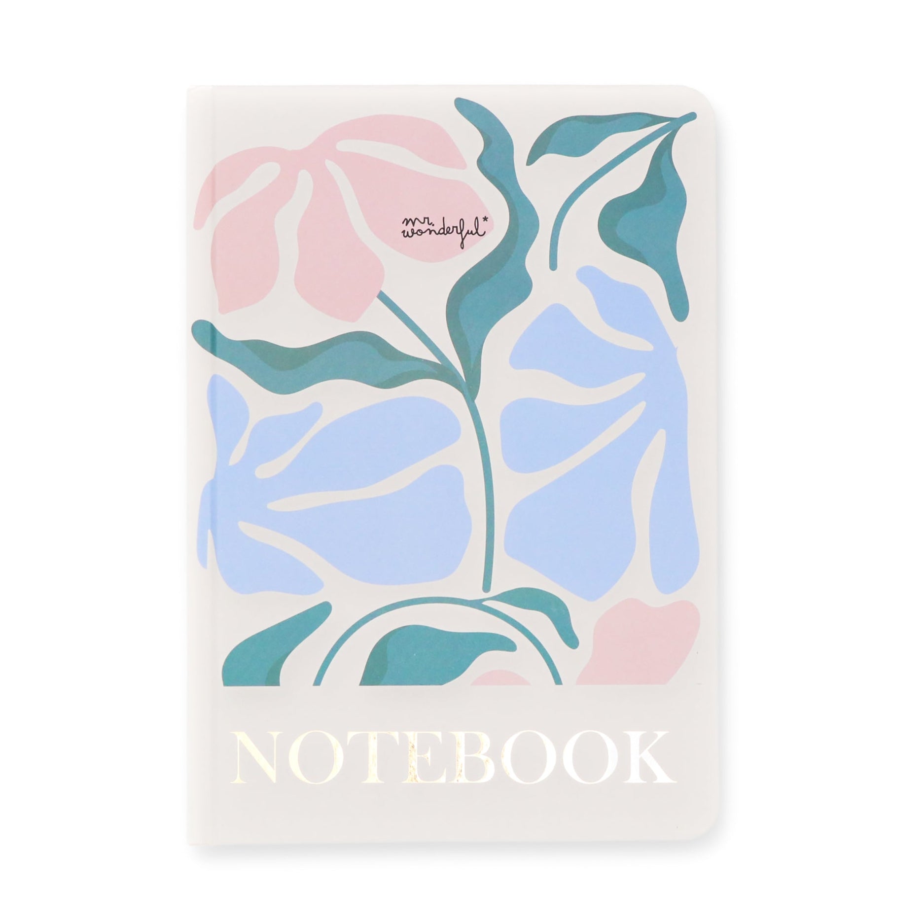 Libreta A5 Mr. Wonderful portada de flores