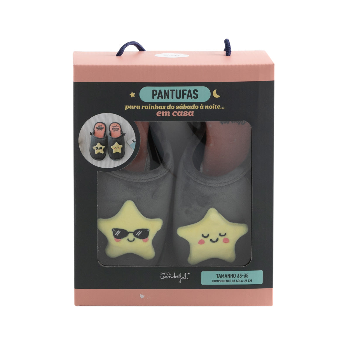 Pantufas T 33-35 - Vou ser a rainha da festa
