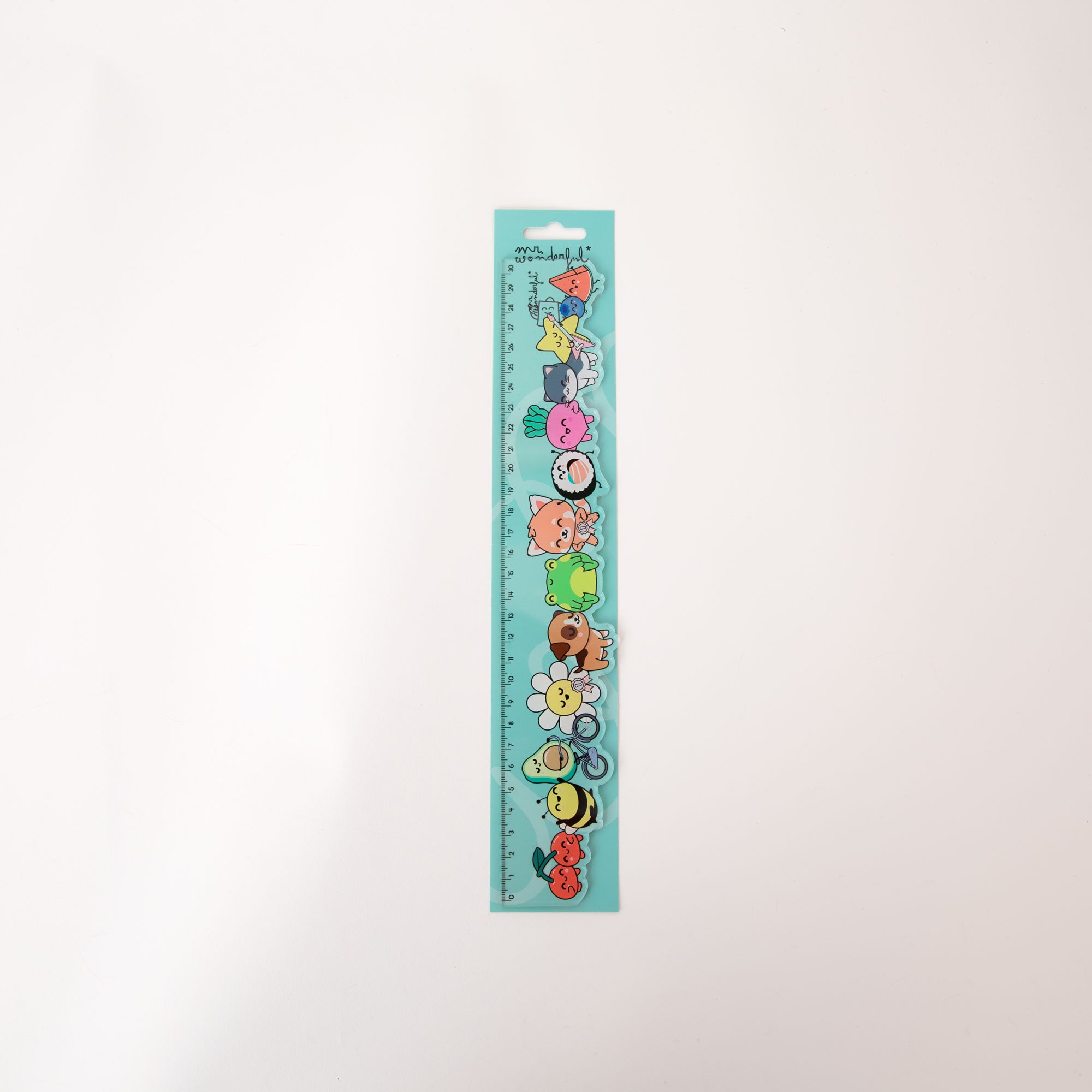 Regla de 30cm -  Personajes Mr. Wonderful