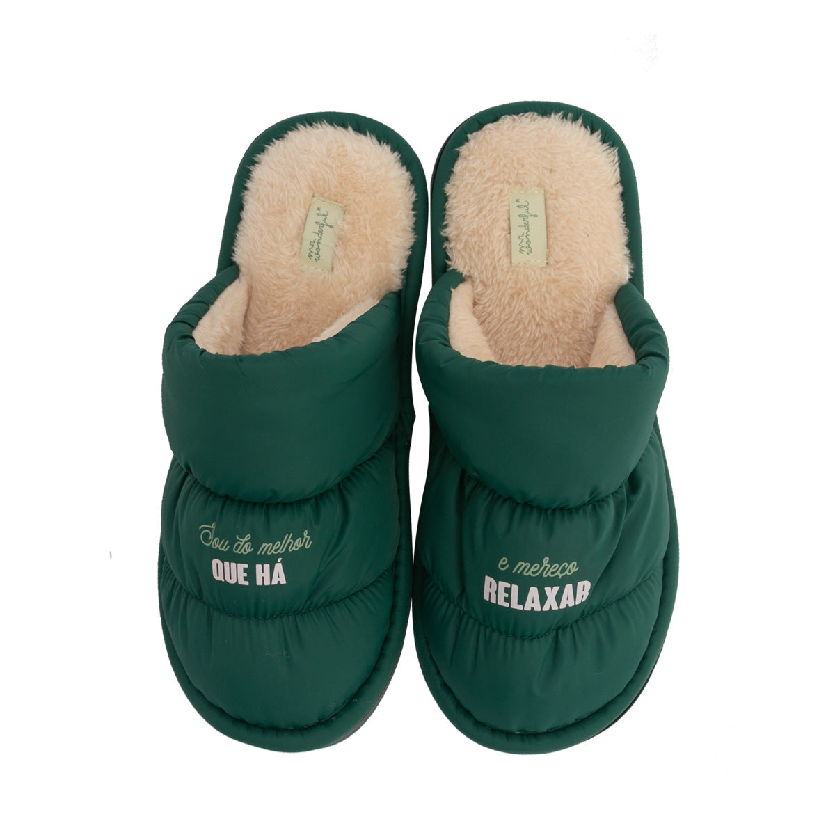 Pantufas T 36-38 - Sou do melhor que há e mereço relaxar