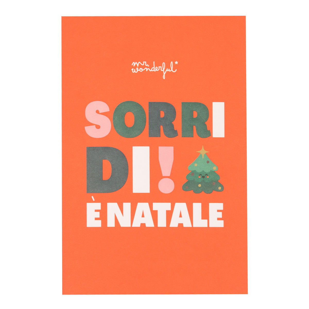 Biglietto di Natale - Sorridi! É Natal 