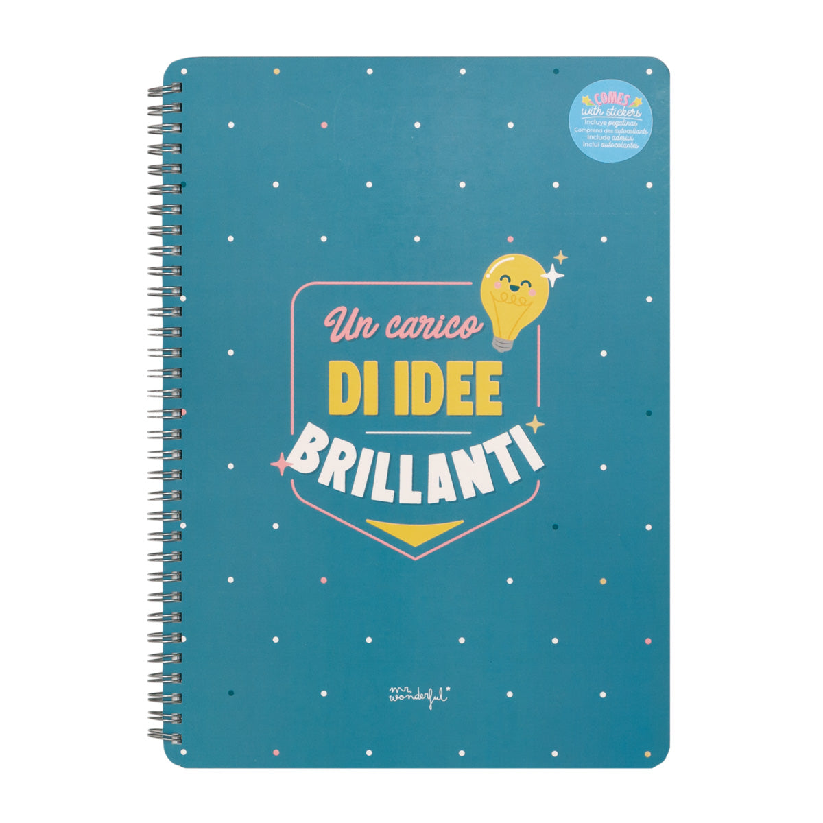 Caderno A4 - Transbordando de ideias brilhantes 