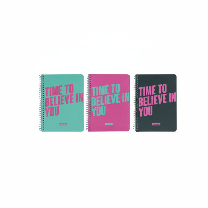 Libretas A5 Mr. Wonderful para la vuelta al cole - Time to believe in you