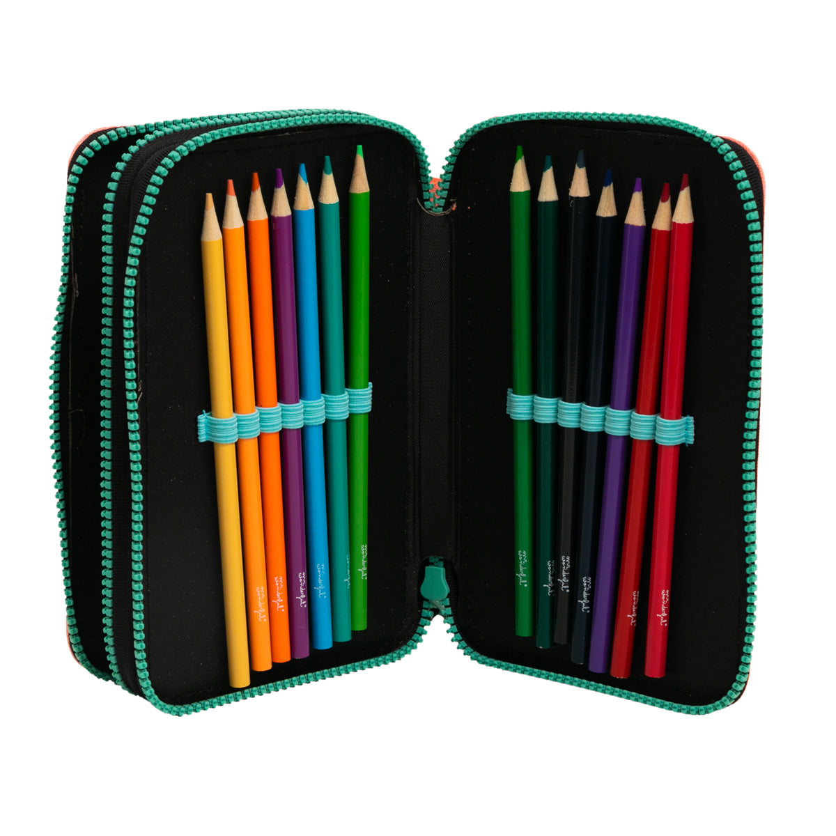 Estuche rosa de 2 compartimentos con muchos extras - My creativity has no limits