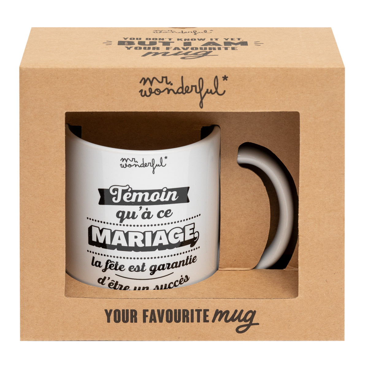 Mug Iconic - Témoin qu'à ce mariage, la fête est garantie d'être un succès