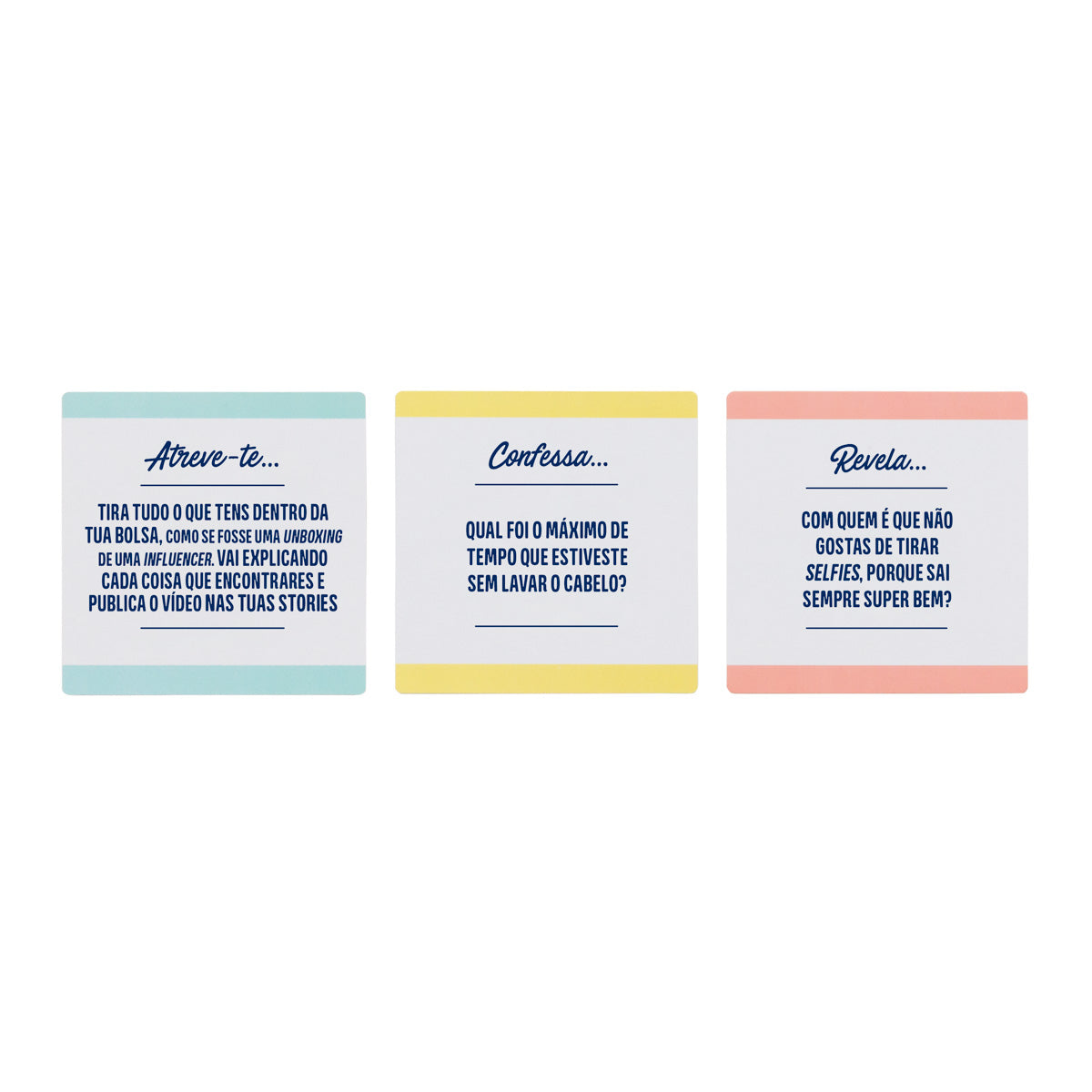 Jogo de cartas - Atreve-te, confessa ou revela...