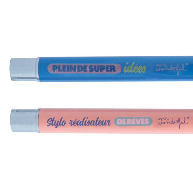 Set de 2 stylos pour écrire avec une jolie calligraphie et atteindre tes objectifs