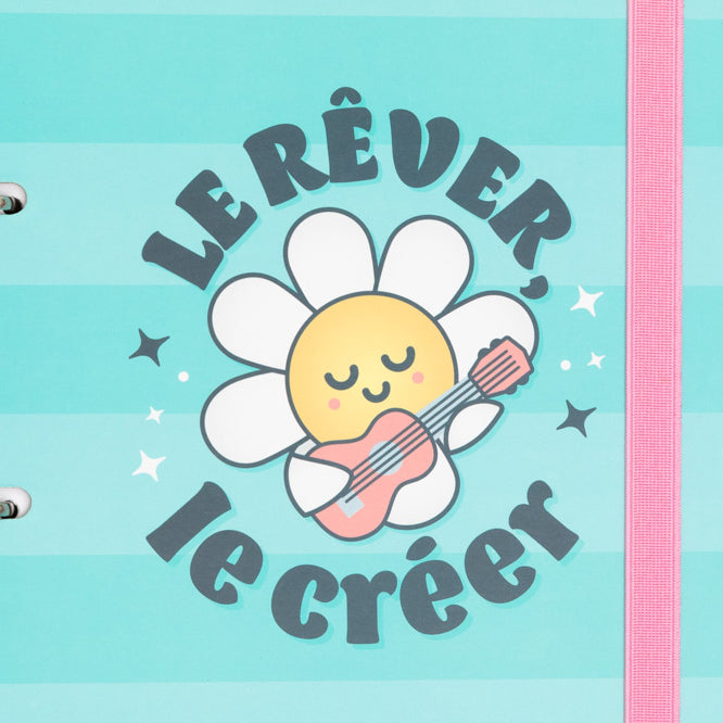 Classeur à anneaux avec des feuilles Wonder - Le rêver, le créer 