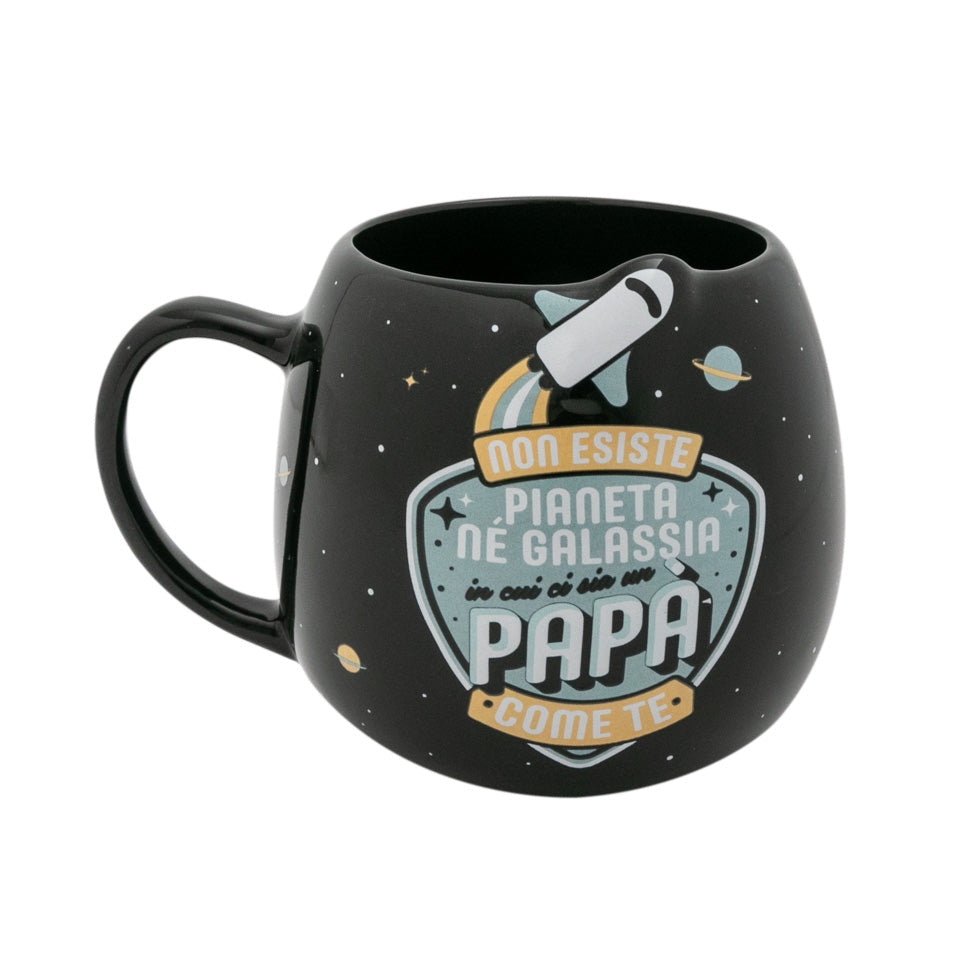 Tazza con messaggio per i papà in italiano Mr. Wonderful Festa del Papà - Non esiste pianeta né galassia in cui ci sia un papà come te