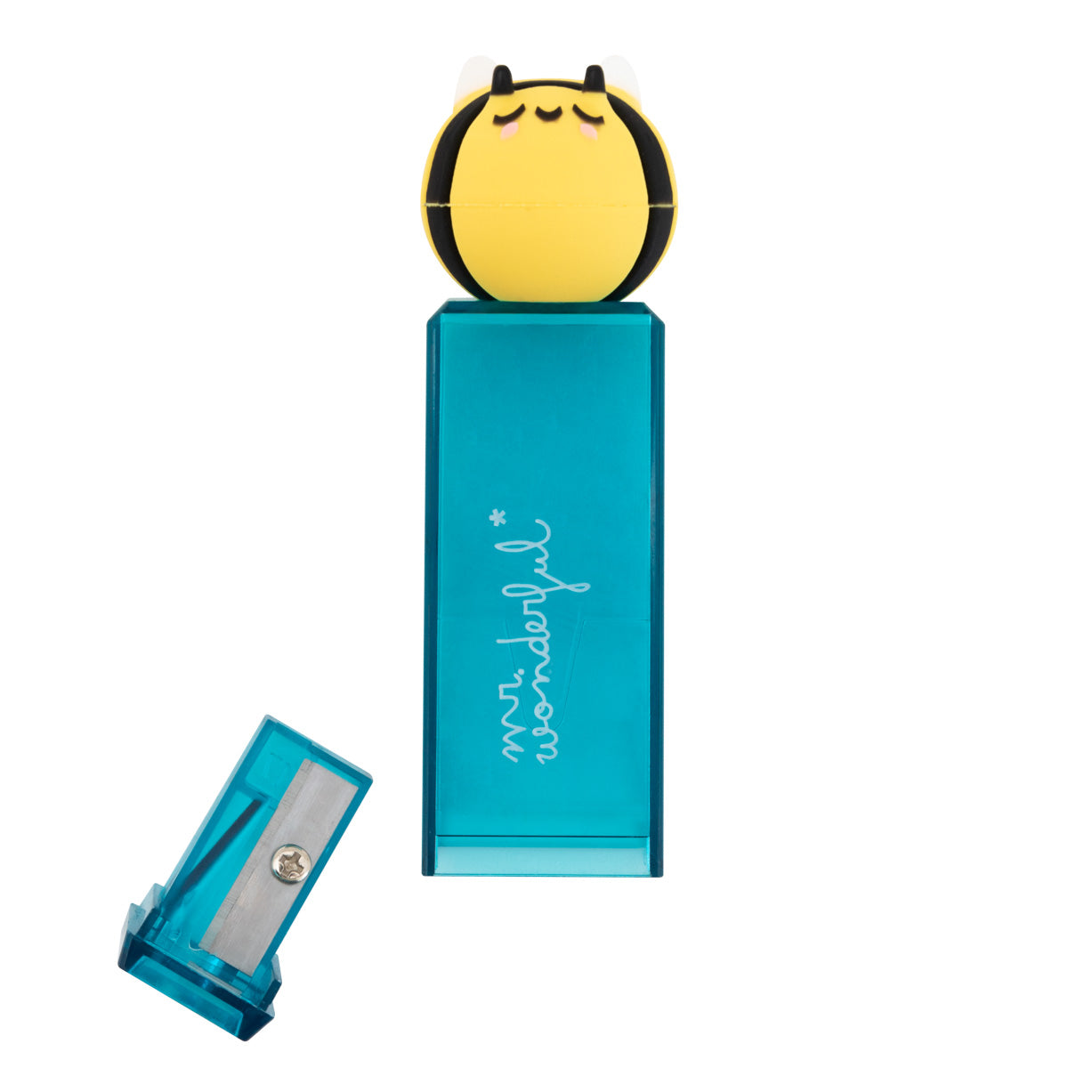 Pencil sharpener with container - Bee.