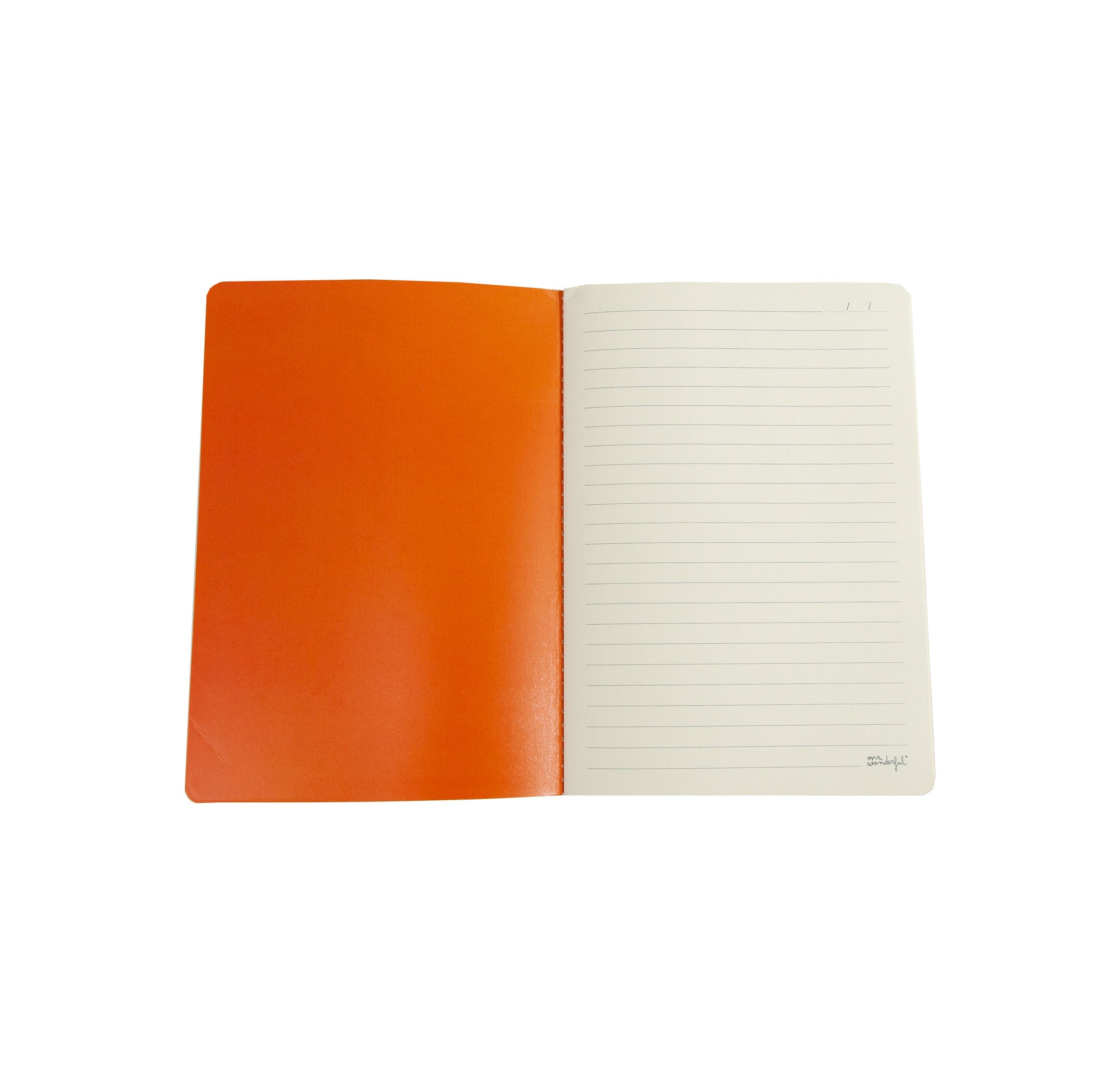 Libreta A5 - Blue and orange stripes
