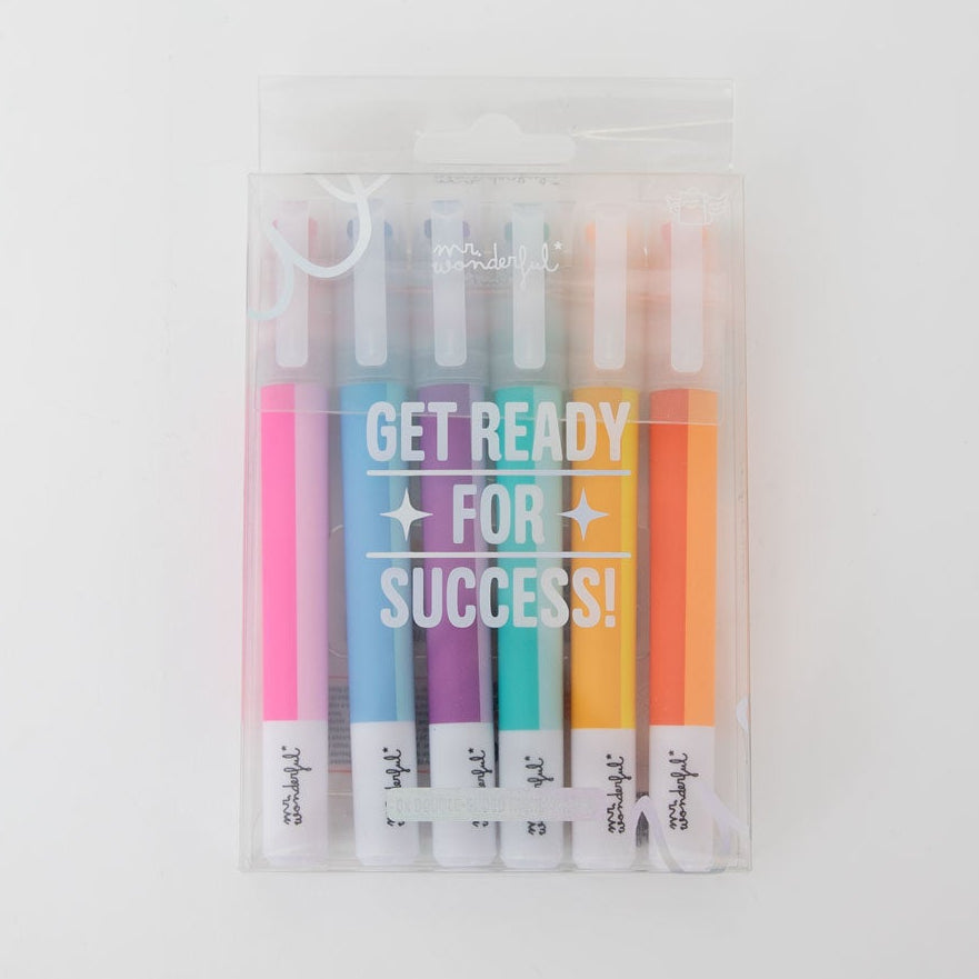 Set de subrayadores de tinta doble para ideas que brillan con luz propia