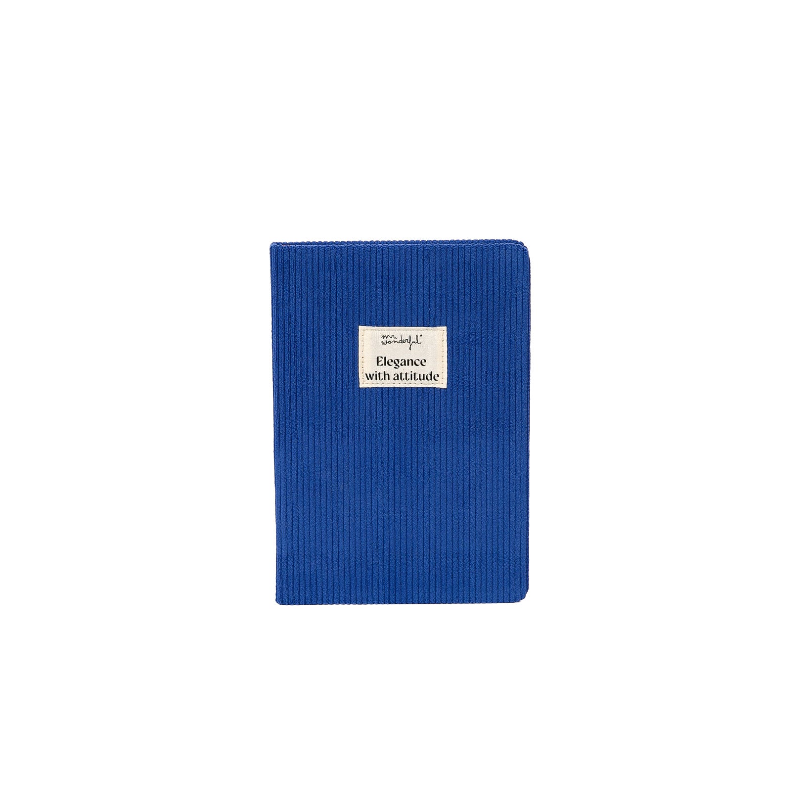 A5 notebook Klein blue corduroy - Elegance with attitude