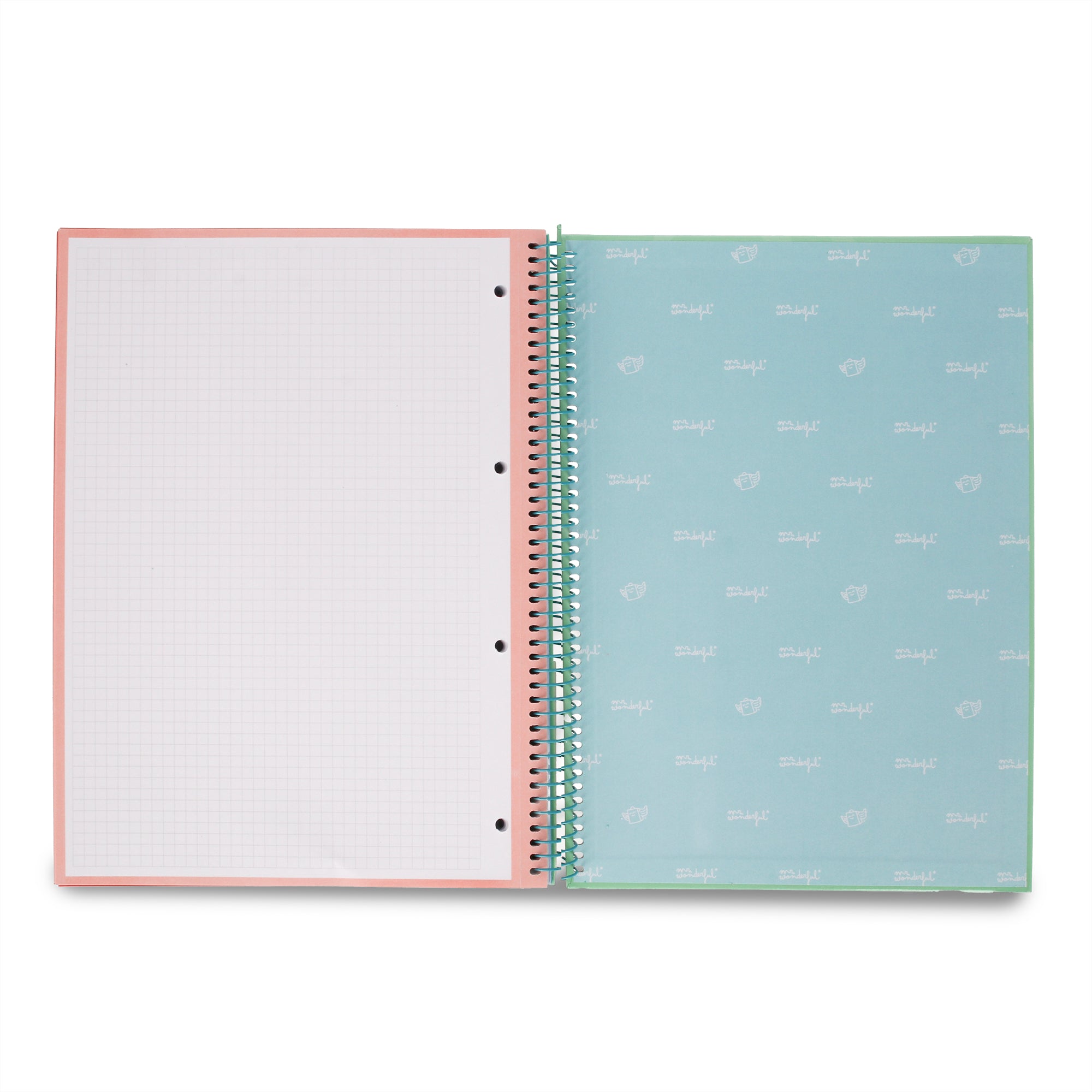 Libreta A4 verde 120 sheets - Grid paper and micro-perforated