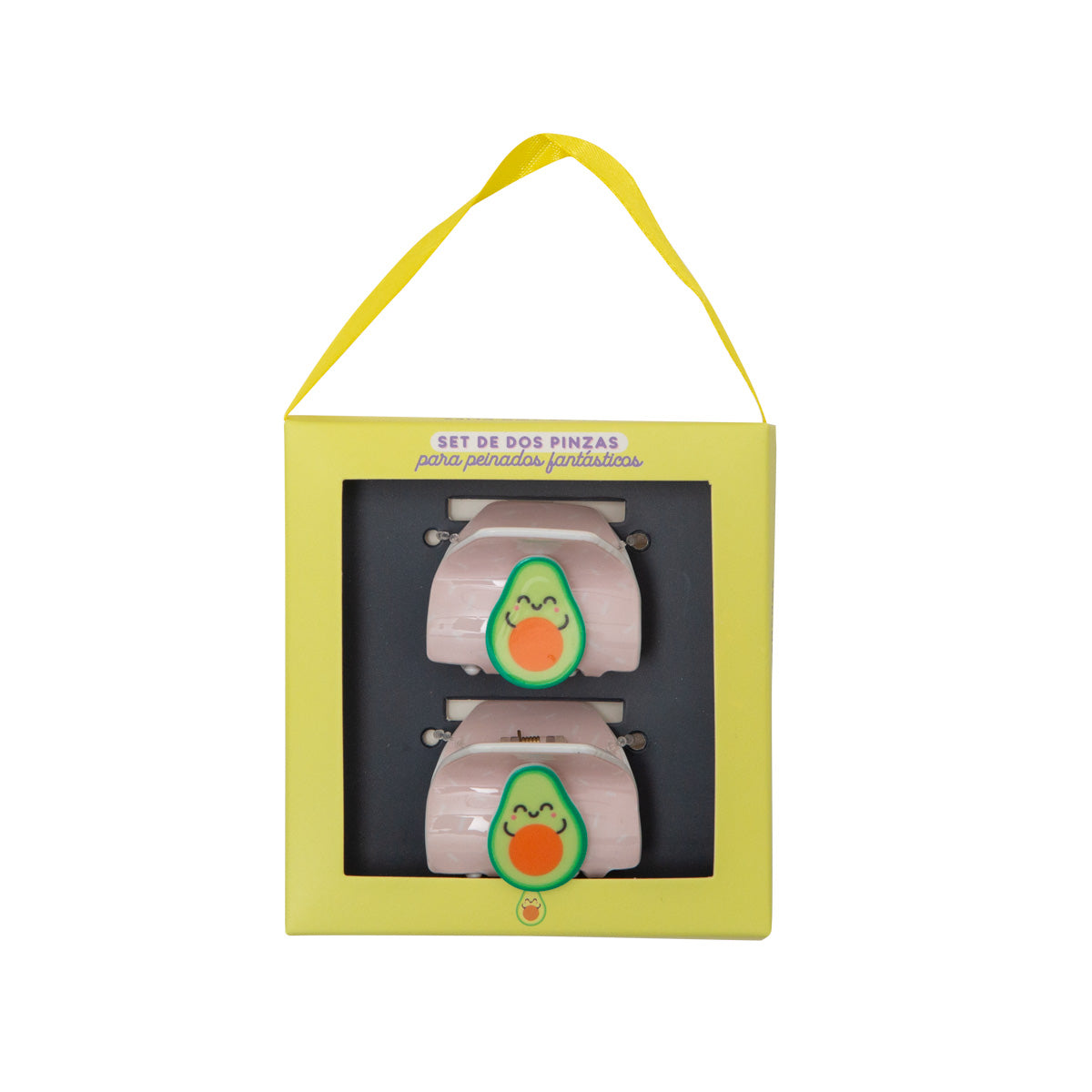Set of two clips for amazing hairdos - Avocado